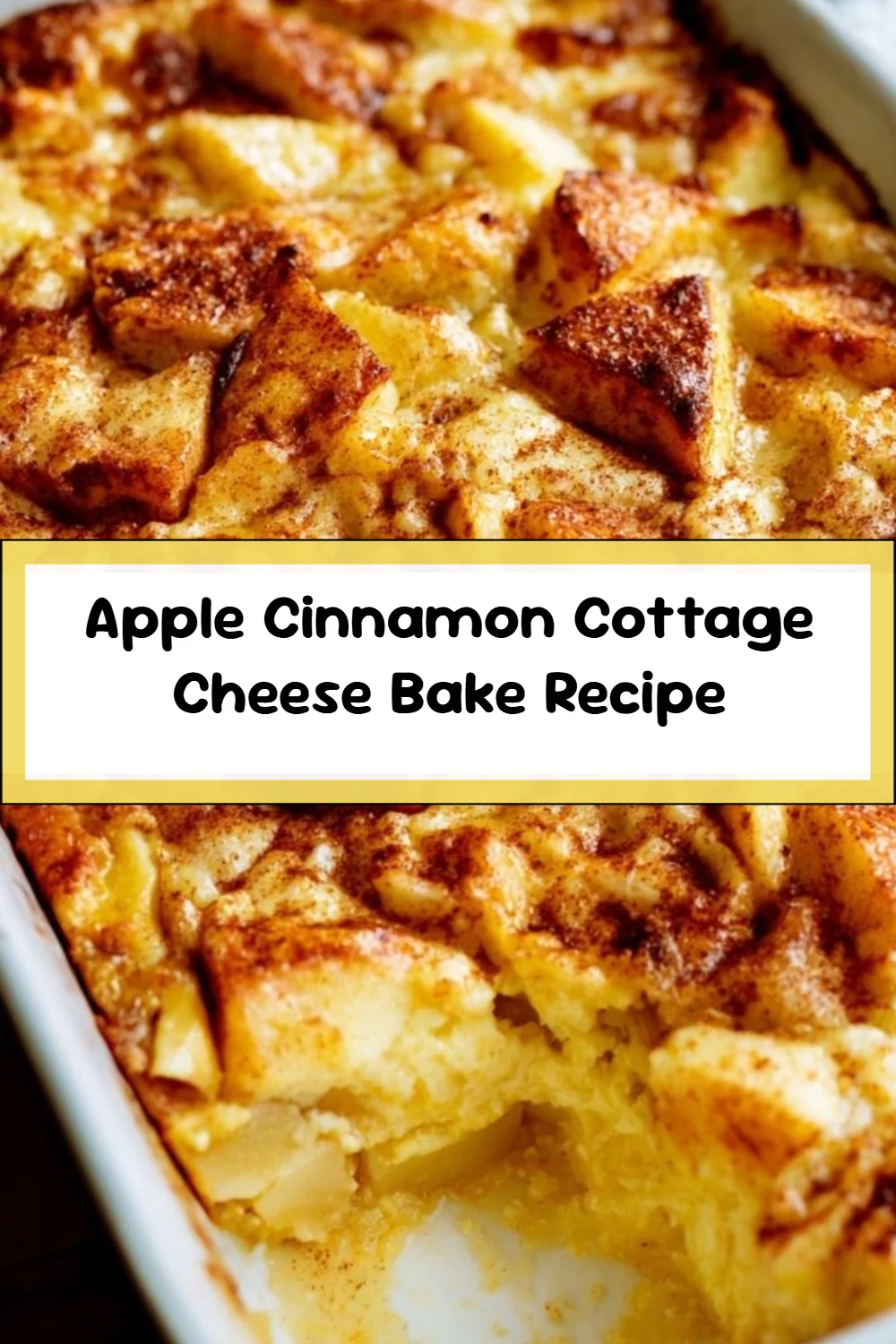 Apple Cinnamon Cottage Cheese Bake Recipe