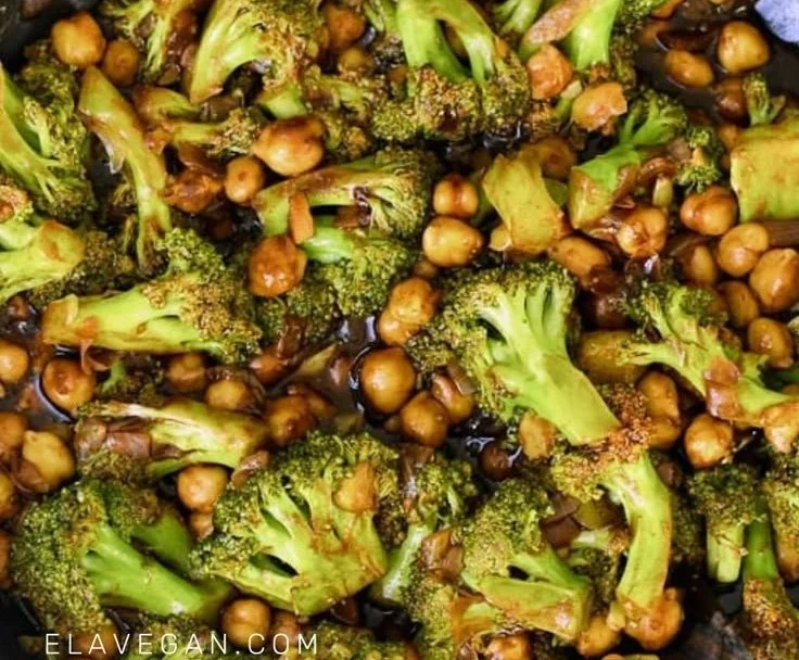 Broccoli Stir Fry with Chickpeas