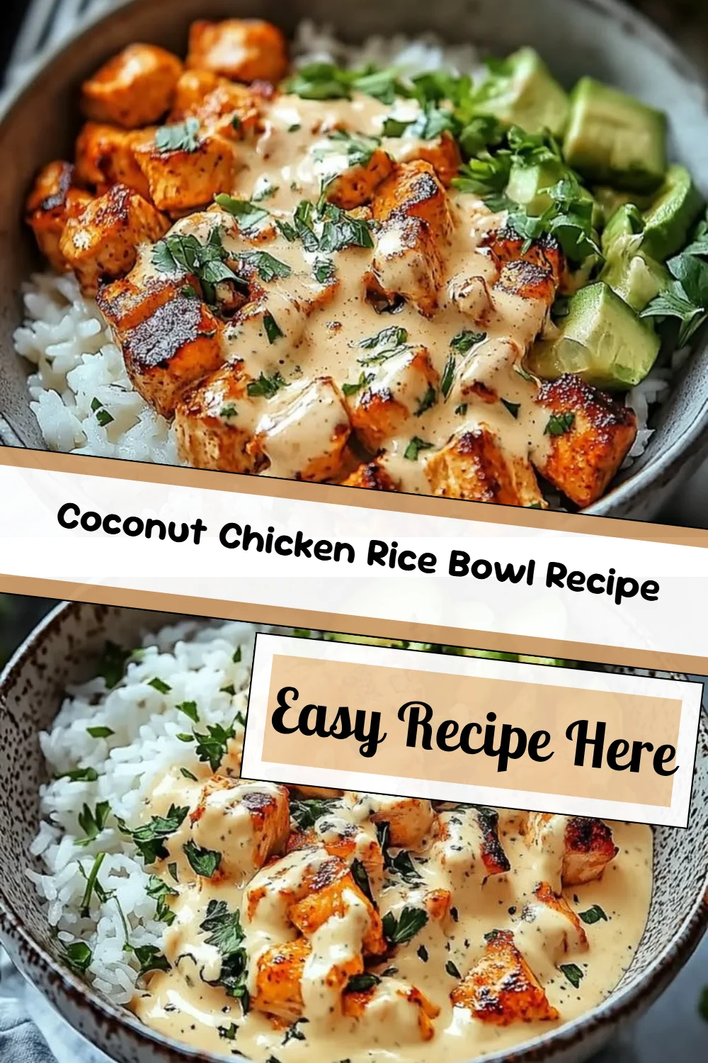 Coconut Chicken Rice Bowl Recipe