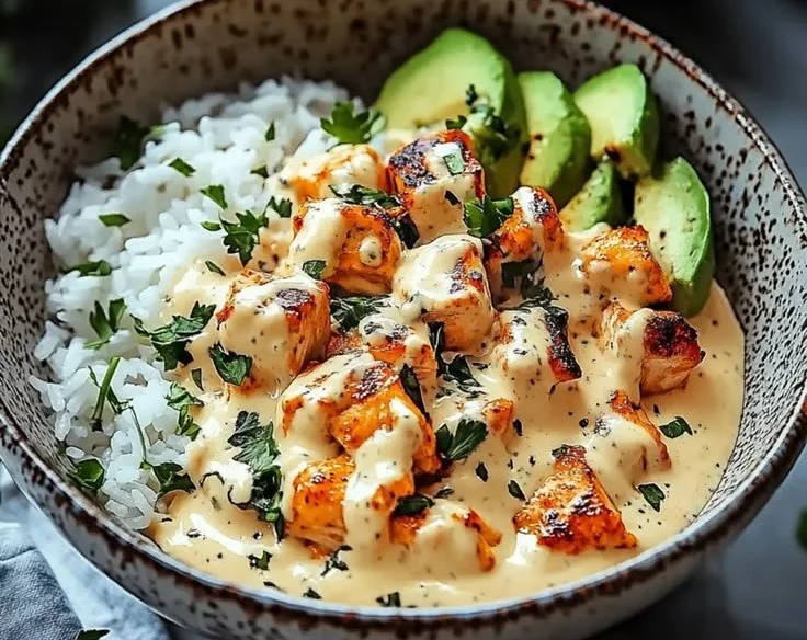 Easy Coconut Chicken Rice Bowl