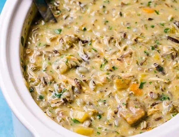 Creamy and Healthy Chicken Wild Rice Soup