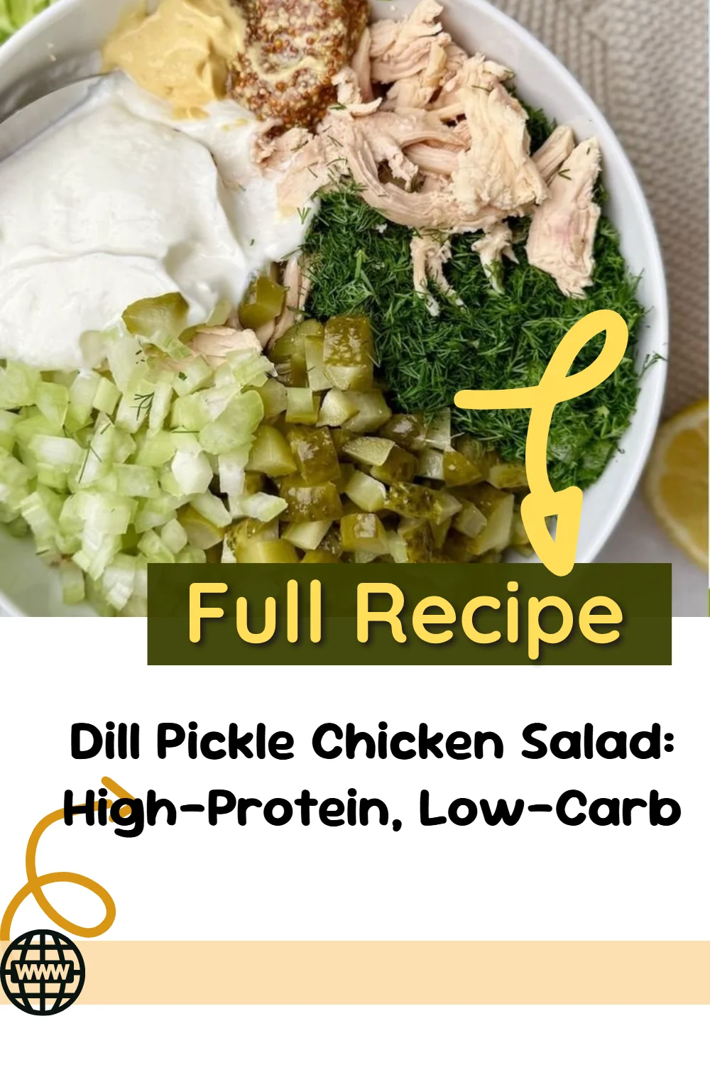 Dill Pickle Chicken Salad: High-Protein, Low-Carb