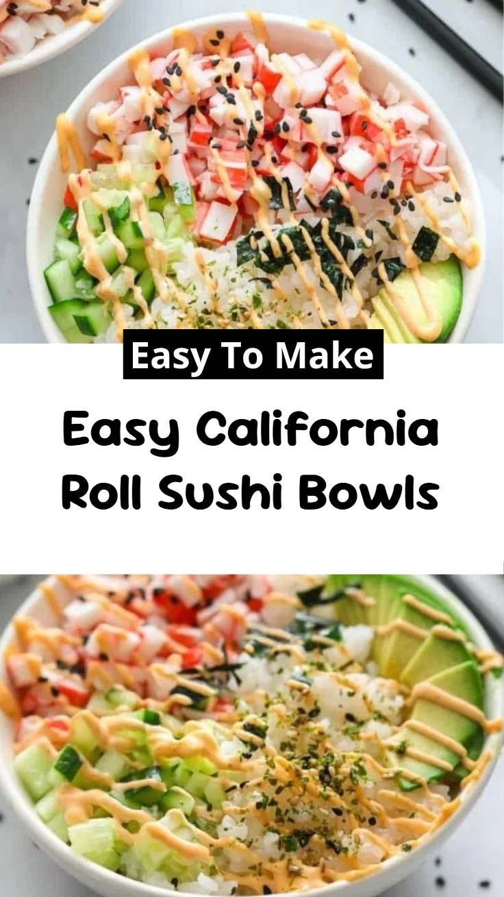 Easy California Roll Sushi Bowls