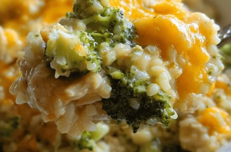 Easy Crockpot Cheesy Chicken Broccoli Rice