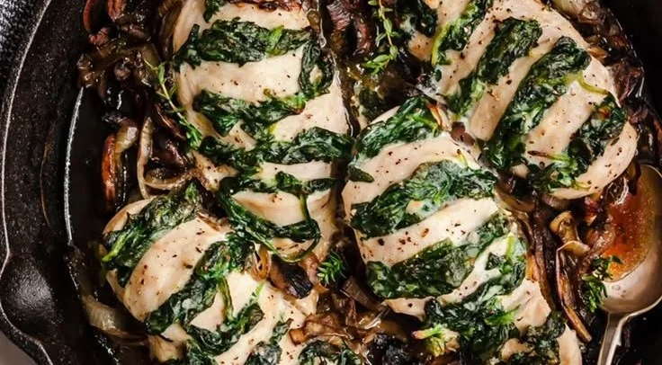 Goat Cheese & Spinach Stuffed Chicken Breast