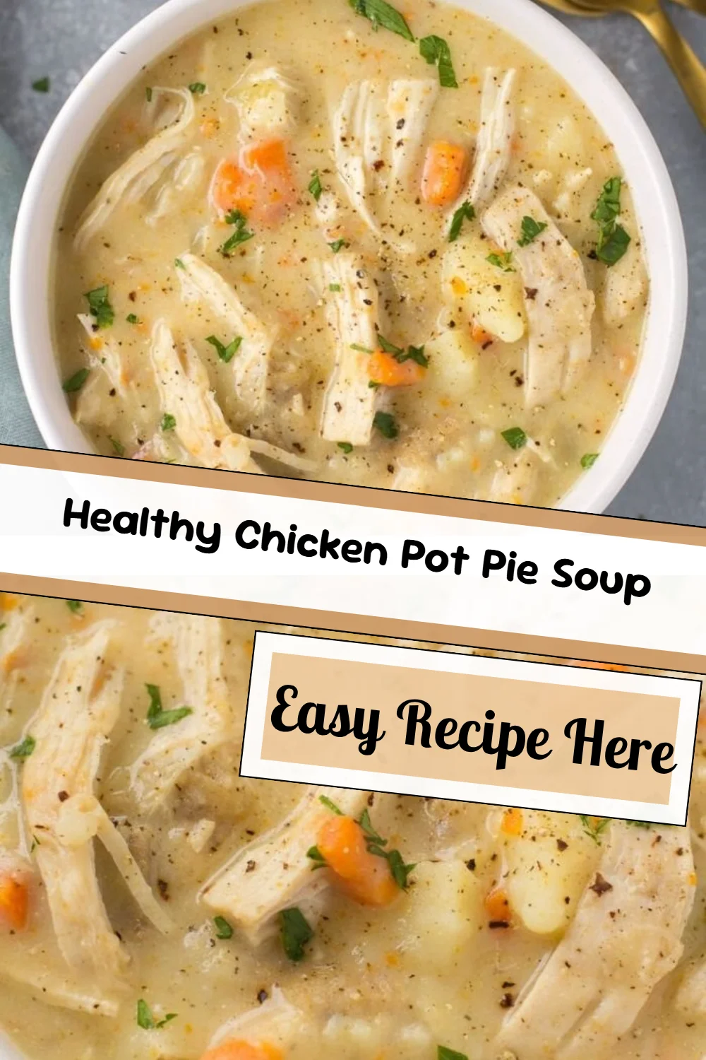 Healthy Chicken Pot Pie Soup