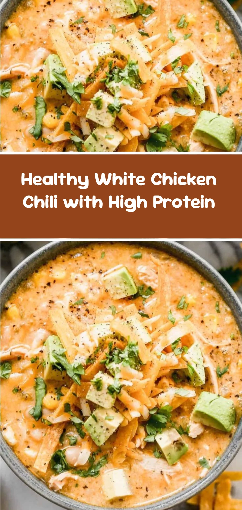 Healthy White Chicken Chili with High Protein