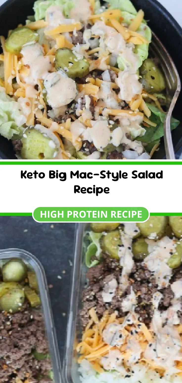 Keto Big Mac-Style Salad Recipe