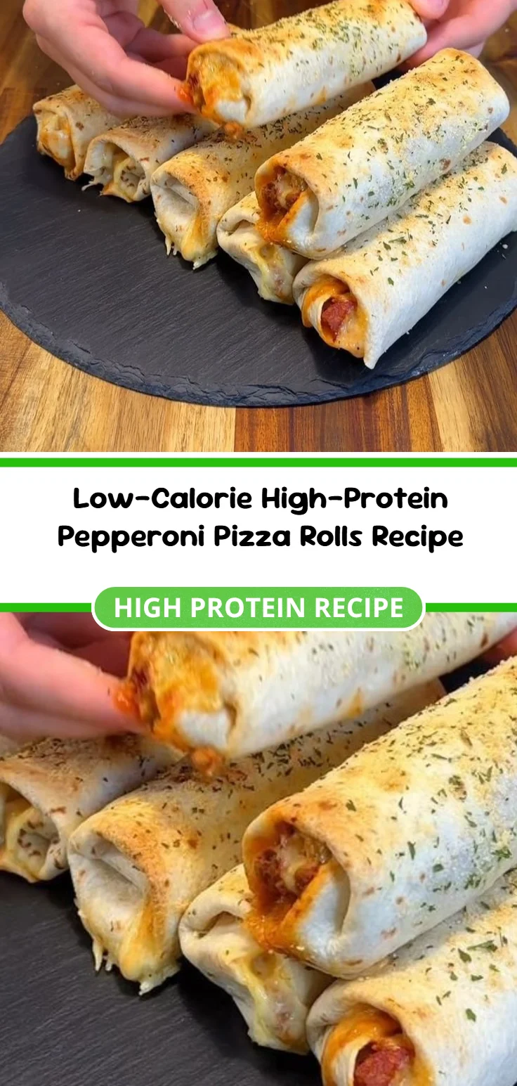 Low-Calorie High-Protein Pepperoni Pizza Rolls Recipe
