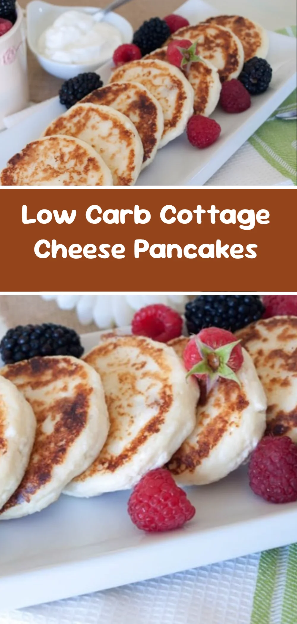 Low Carb Cottage Cheese Pancakes