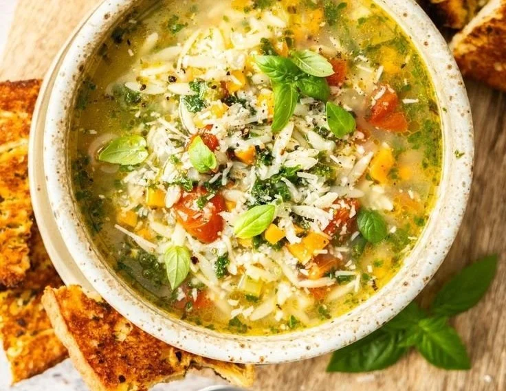 Mediterranean Orzo Soup