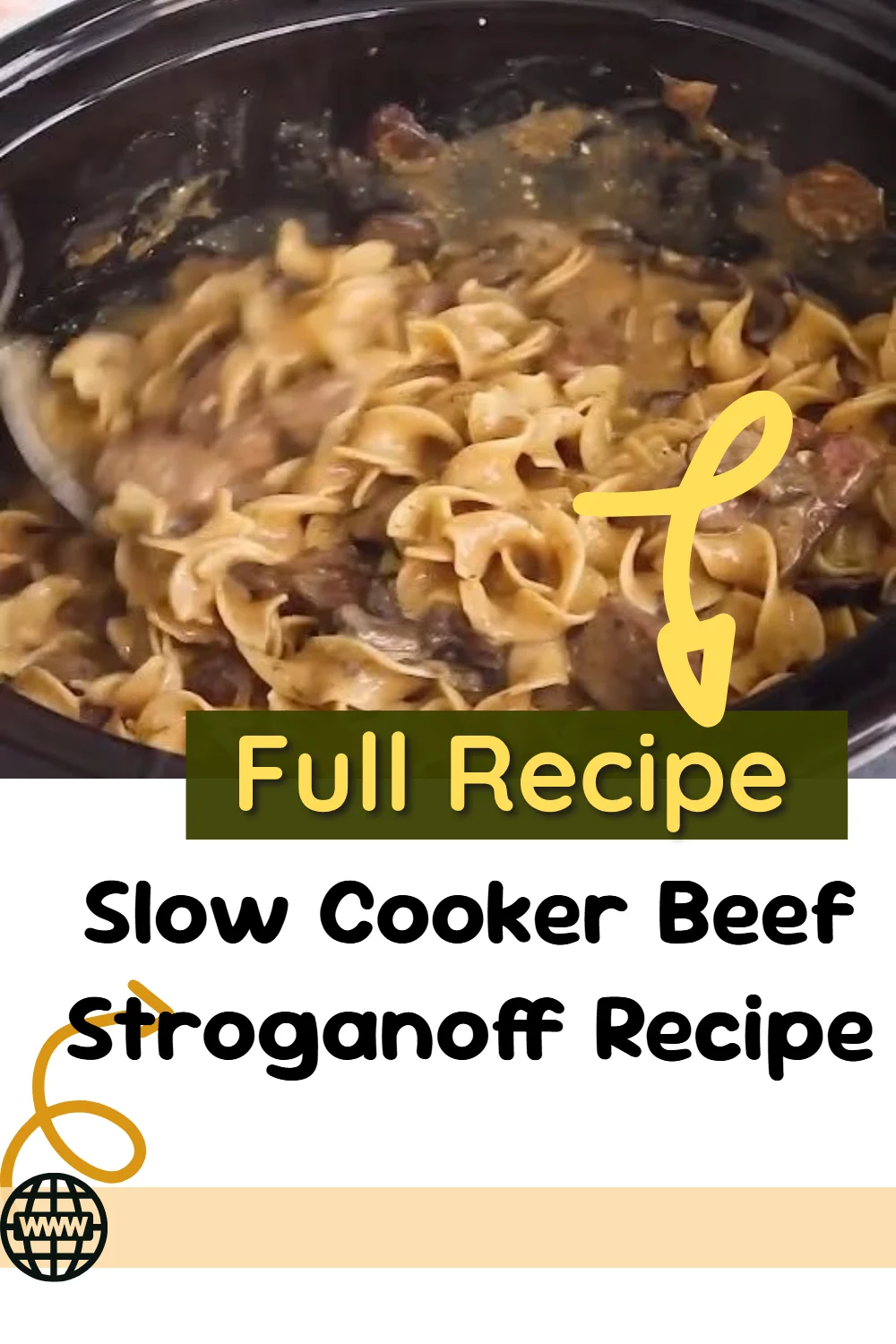 Slow Cooker Beef Stroganoff Recipe