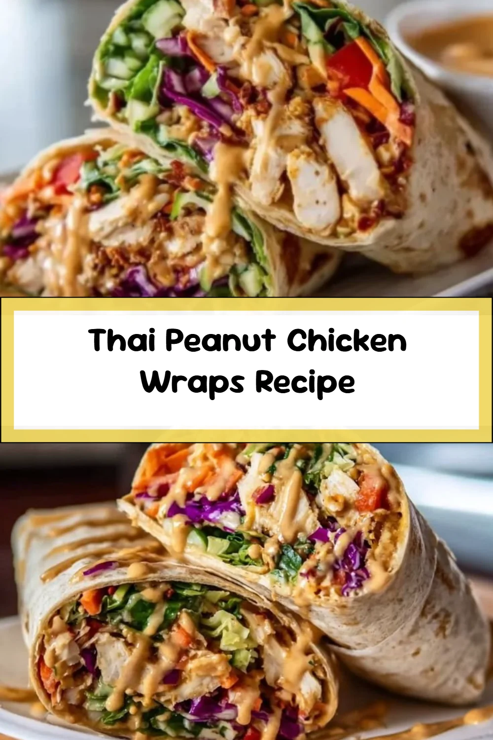 Thai Peanut Chicken Wraps Recipe